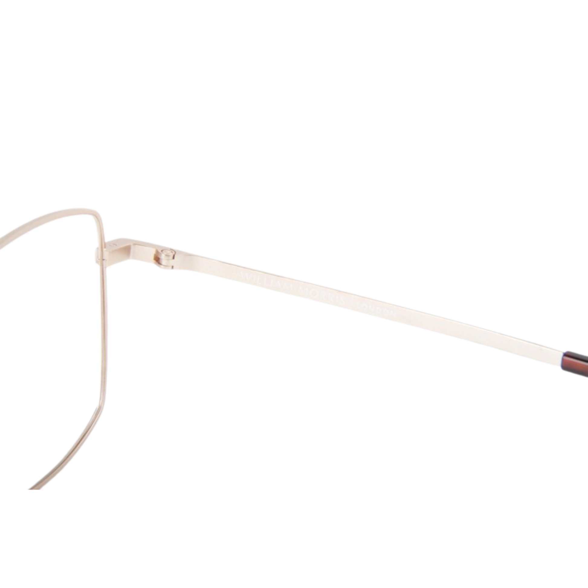 William Morris LN50200 unisex square full-rim metal optical frame with contemporary styling.