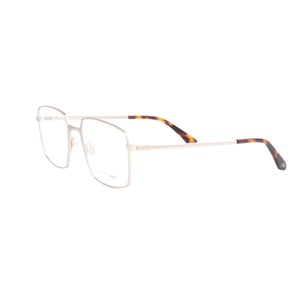 William Morris LN50200 unisex square full-rim metal optical frame with contemporary styling.