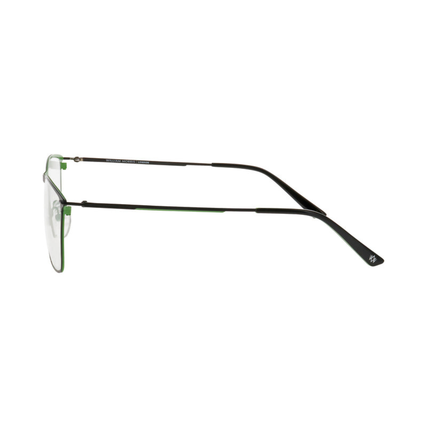 William Morris LN50273 rectangle optical frame with lightweight stainless steel construction and adjustable nose pads.