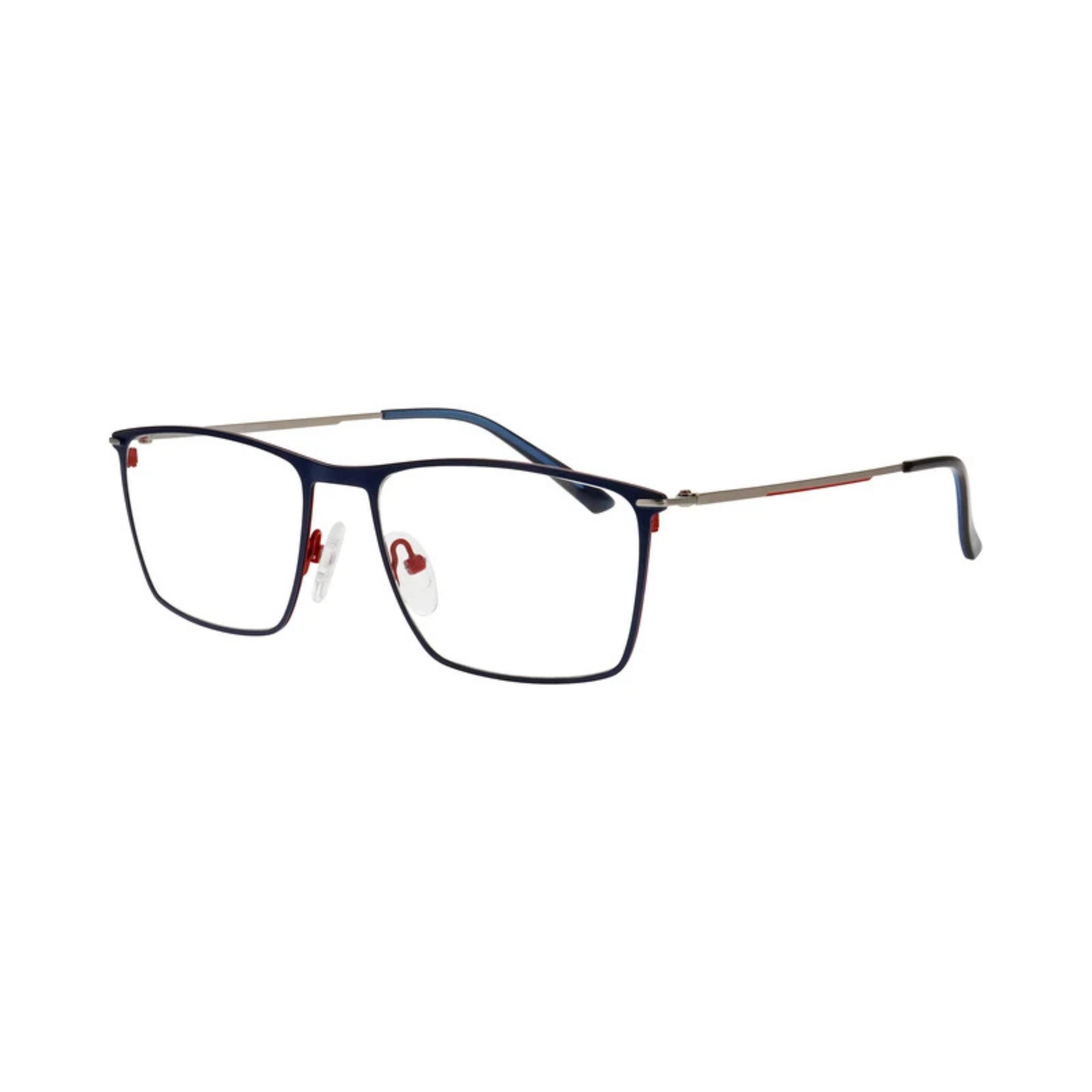 William Morris LN50273 rectangle optical frame with lightweight stainless steel construction and adjustable nose pads.