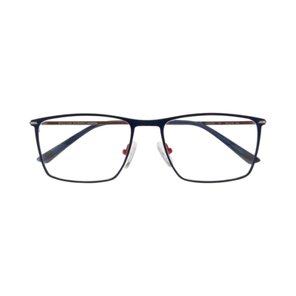 William Morris LN50273 rectangle optical frame with lightweight stainless steel construction and adjustable nose pads.