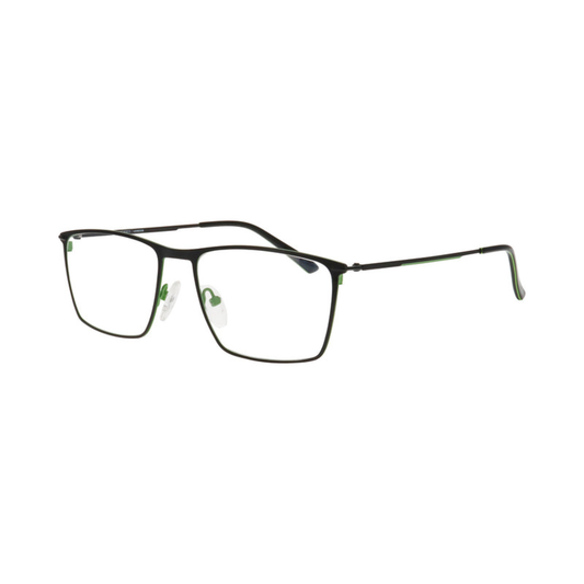 William Morris LN50273 rectangle optical frame with lightweight stainless steel construction and adjustable nose pads.