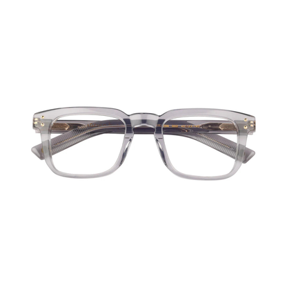 Wilson crystal grey/002 designer square optical frame with lightweight full-rim construction for modern everyday prescription eyewear.
